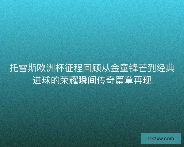 托雷斯欧洲杯征程回顾从金童锋芒到经典进球的荣耀瞬间传奇篇章再现